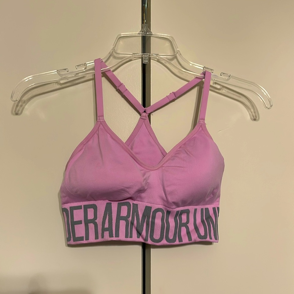Under Armour Pink Strappy Sports Bra